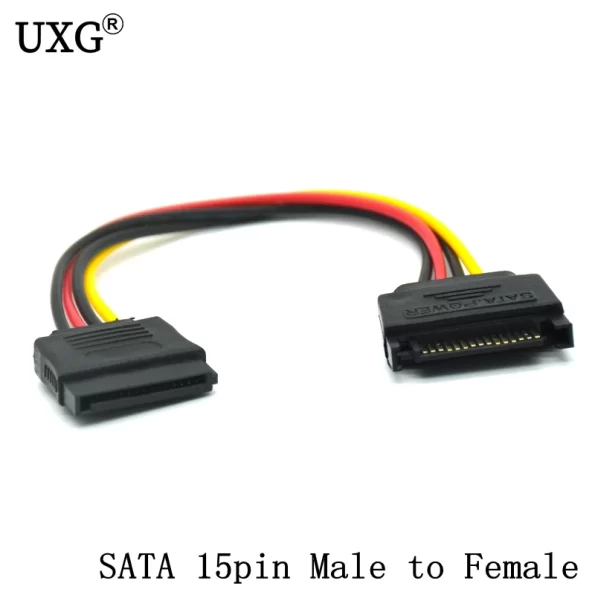 SATA Power Cable Splitter Molex 4pin Male To Serial ATA 15pin X 2 Female Splitter Y Hard Drive Cables For Bitcoin Miner Mining - Image 4