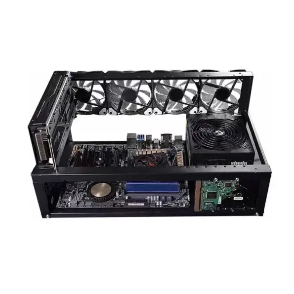 Stackable Open Mining Rig Frame Mining Case ETH/ETC/ZEC Ether Accessories Tools for 6/8 GPU Crypto Coin Bitcoin Rack Only - Image 3