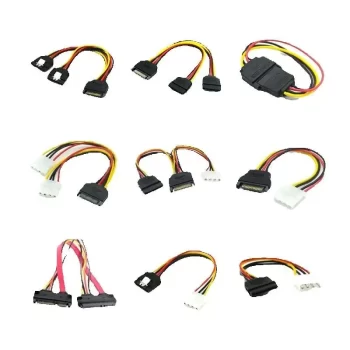 SATA Power Cable Splitter Molex 4pin Male To Serial ATA 15pin X 2 Female Splitter Y Hard Drive Cables For Bitcoin Miner Mining