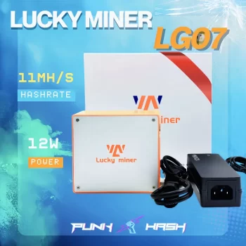 Lucky Miner LG07 11MH/S 12W Scrypt LTC DOGE Miner Litcoin Mining Machine Low Noise Small Desk Cryptocurrency Miner
