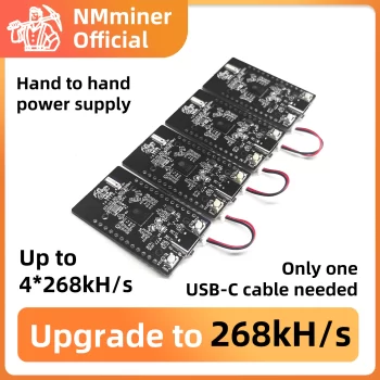 NMMiner Official new code Nerdminer 256KH/s*4=1MH/s deeply optimized ESP32 Mini BTC Solo Lottery Lucky Miner botchain tower