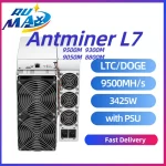 New Antminer L7 9500MH/s 9300M 9050M Scrypt Algorithm Asic Miner Cryptocurrency Mining Bitmain Dogecoin Litcoin Miner in stock