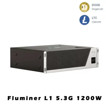 Fluminer L1 Doge Miner 5.3Gh/s 1200W Dogecoin Miner Litecoin Low Noise 110-240V Doge BEL LTC Miner Good For Home Doge Mining LTC