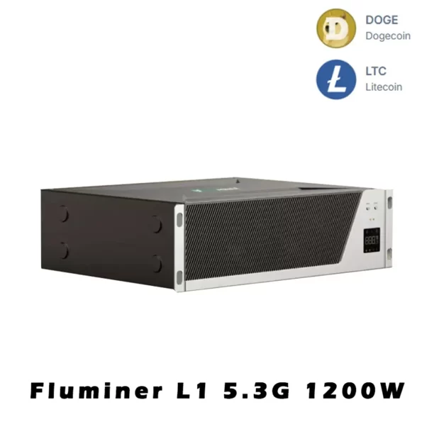 Fluminer L1 Doge Miner 5.3Gh/s 1200W Dogecoin Miner Litecoin Low Noise 110-240V Doge BEL LTC Miner Good For Home Doge Mining LTC