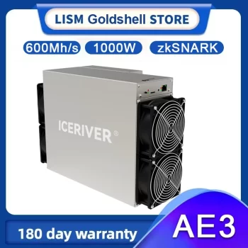 Pre Sale New ICERIVER AE3 600MH/S 1000W Mining ALEO Coin Asic Miner Aleo AE3 zkSNARK Mining Machine