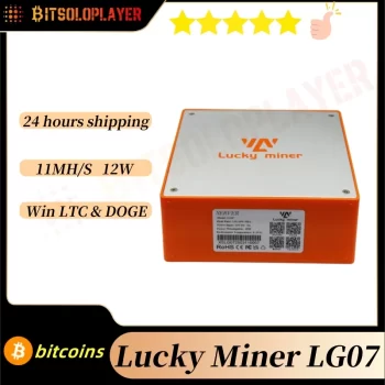 Lucky Miner LG07 Mini Litecoin Dogecoin Miner lg07 Wifi Hashrate Scrypt 11 MH/s 12W LTC DOGE Solo Mining Machine